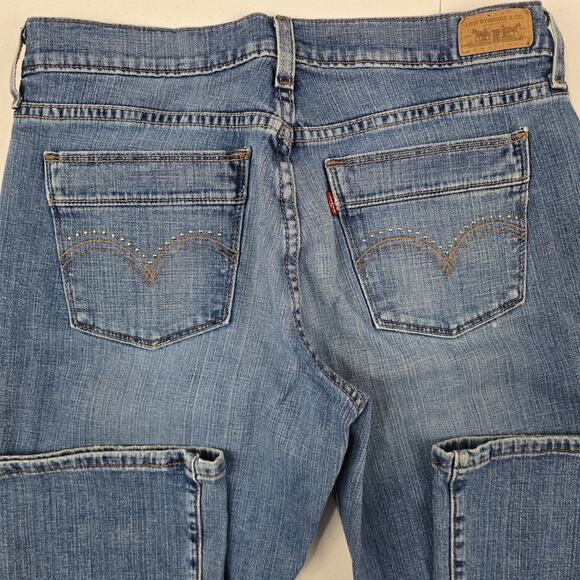 Levi's 515 bootcut jeans blue denim womens size 6m light wash 5101 - Picture 4 of 12